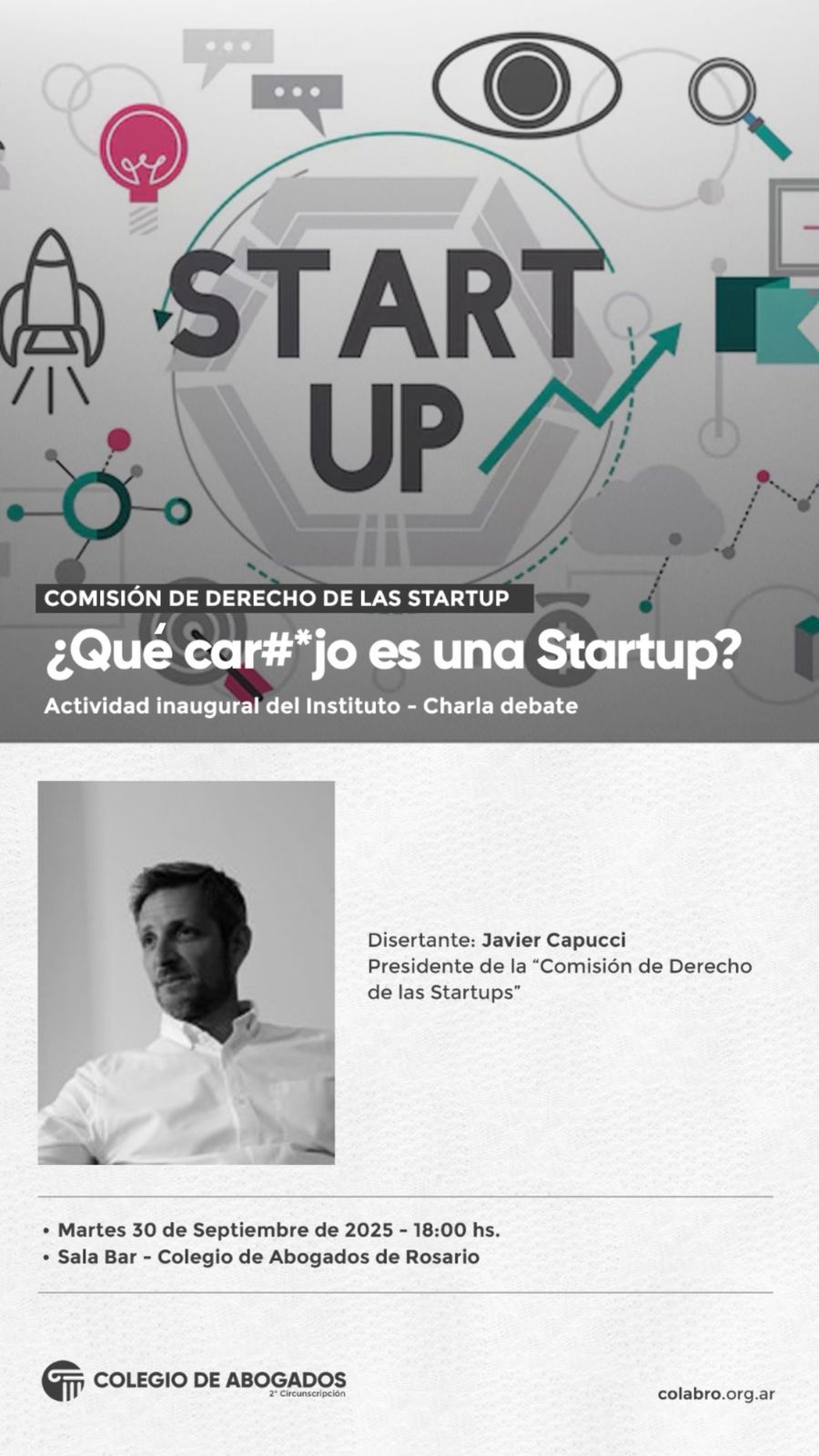 Charla debate ¿Qué car#*jo es una Startup? - 30/09/2025
